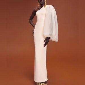 SOLACE LONDON the Hudson maxi dress in ivory